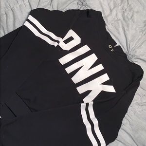 Black pink hoodie